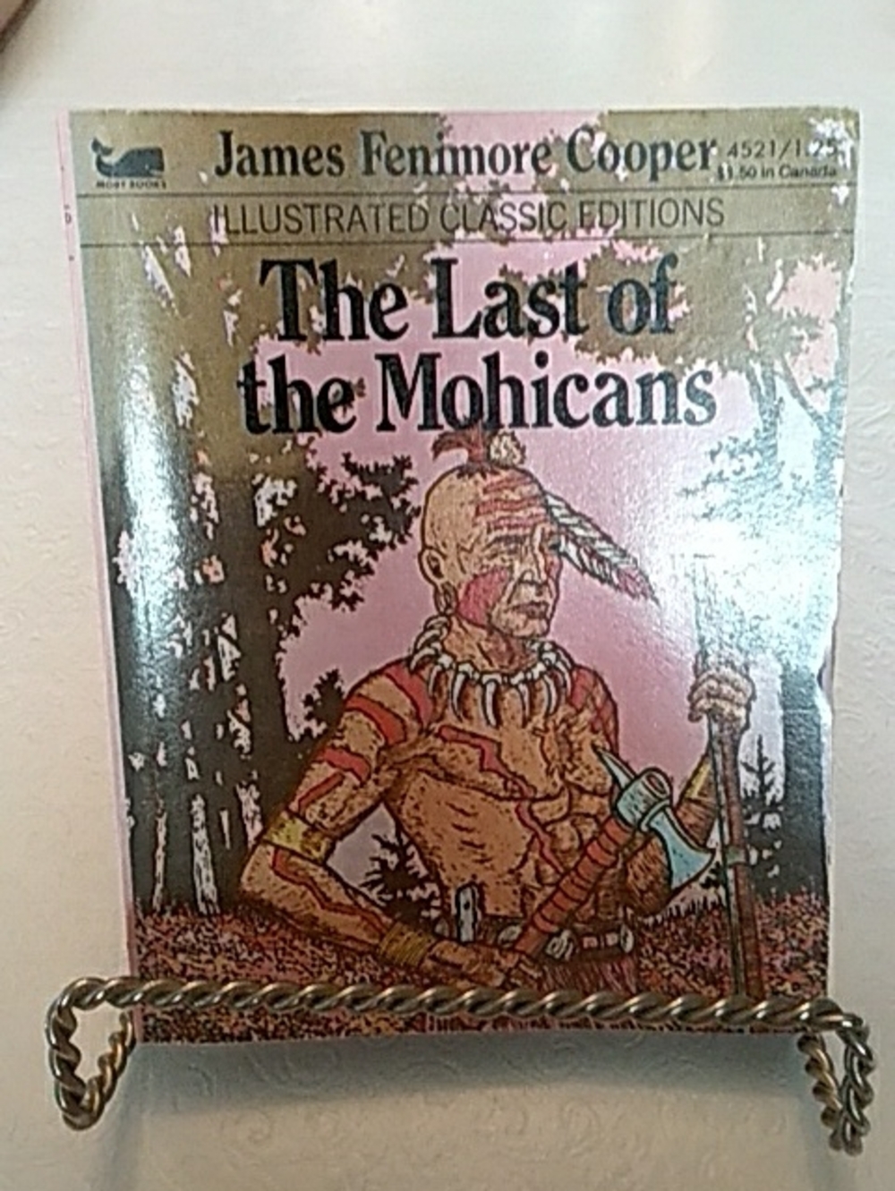 Vintage The Last of the Mohicans Paperback — Brown, Pink, Black